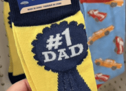 number 1 dad socks from dollar tree